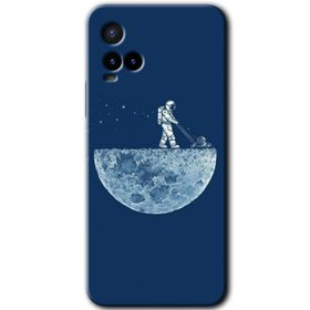 Vivo Y21 Uzay İşçisi Baskılı Uyumlu Silikon Kılıf