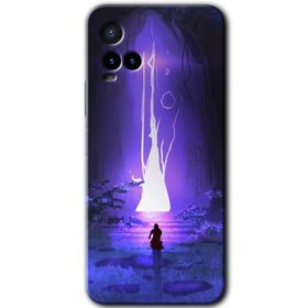 Vivo Y21 Wanderer Silhouette Baskılı Uyumlu Silikon Kılıf