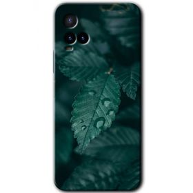 Vivo Y21 Yağmurlu Yaprak Baskılı Uyumlu Silikon Kılıf