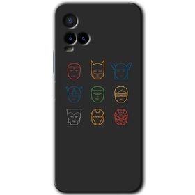 Vivo Y21S Avengers Minimalism Baskılı Uyumlu Silikon Kılıf
