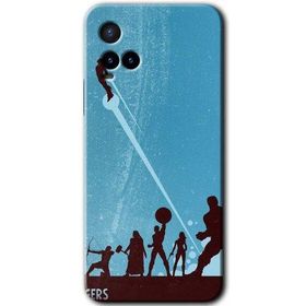 Vivo Y21S Avengers Team Baskılı Uyumlu Silikon Kılıf