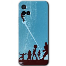 Vivo Y21S Avengers Team Baskılı Uyumlu Silikon Kılıf