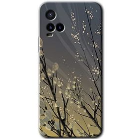 Vivo Y21S Branches Flowers Baskılı Uyumlu Silikon Kılıf