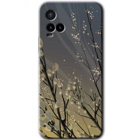 Vivo Y21S Branches Flowers Baskılı Uyumlu Silikon Kılıf