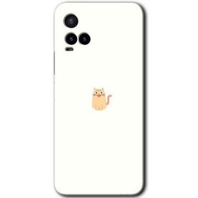 Vivo Y21S Cat Minimalism Baskılı Uyumlu Silikon Kılıf