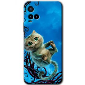 Vivo Y21S Çılgın Kedi Baskılı Uyumlu Silikon Kılıf