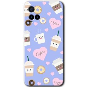 Vivo Y21S Coffee Cake Baskılı Uyumlu Silikon Kılıf