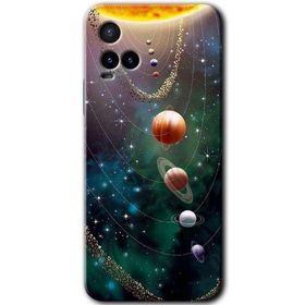 Vivo Y21S Cosmos Baskılı Uyumlu Silikon Kılıf
