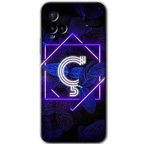 Vivo Y21S Dark Neon Yaprak Ç Harfi Baskılı Uyumlu Silikon Kılıf