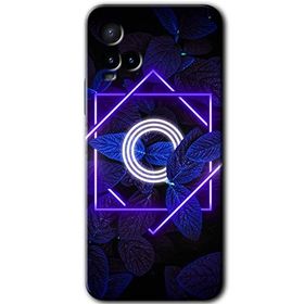 Vivo Y21S Dark Neon Yaprak Ö Harfi Baskılı Uyumlu Silikon Kılıf