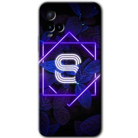Vivo Y21S Dark Neon Yaprak S Harfi Baskılı Uyumlu Silikon Kılıf
