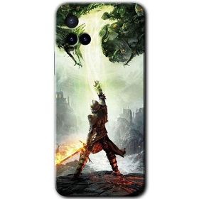 Vivo Y21S Dragon Hunter Baskılı Uyumlu Silikon Kılıf