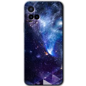 Vivo Y21S Galaksi Baskılı Uyumlu Silikon Kılıf