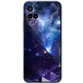Vivo Y21S Galaksi Baskılı Uyumlu Silikon Kılıf