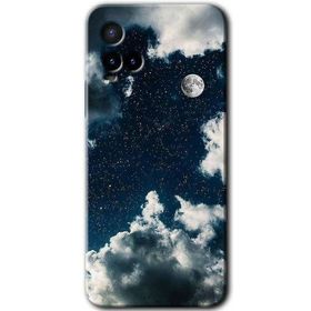 Vivo Y21S Gece Gökyüzü Baskılı Uyumlu Silikon Kılıf