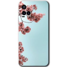 Vivo Y21S Japon Çiçeği Baskılı Uyumlu Silikon Kılıf