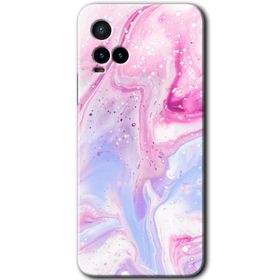 Vivo Y21S Kabarmış Leke Baskılı Uyumlu Silikon Kılıf