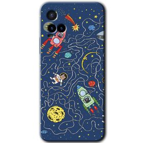 Vivo Y21S Kedi Galaksi Baskılı Uyumlu Silikon Kılıf