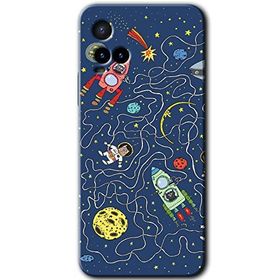 Vivo Y21S Kedi Galaksi Baskılı Uyumlu Silikon Kılıf