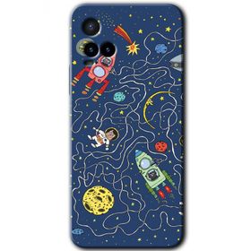 Vivo Y21S Kedi Galaksi Baskılı Uyumlu Silikon Kılıf