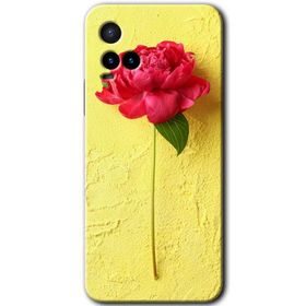 Vivo Y21S Kırmızı Gül Baskılı Uyumlu Silikon Kılıf