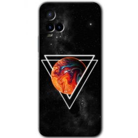 Vivo Y21S Kızıl Gezegen Baskılı Uyumlu Silikon Kılıf