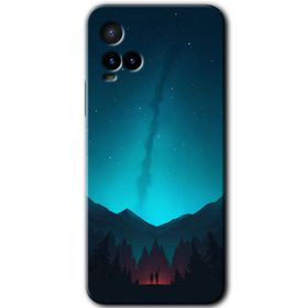 Vivo Y21S Night Fores Mount Baskılı Uyumlu Silikon Kılıf