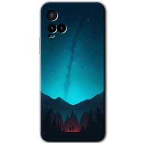 Vivo Y21S Night Fores Mount Baskılı Uyumlu Silikon Kılıf