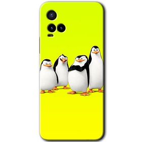 Vivo Y21S Penguenler Baskılı Uyumlu Silikon Kılıf