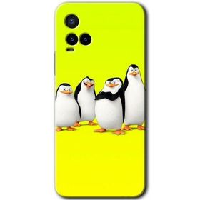 Vivo Y21S Penguenler Baskılı Uyumlu Silikon Kılıf
