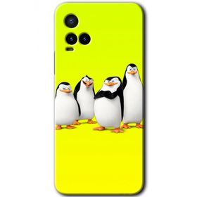 Vivo Y21S Penguenler Baskılı Uyumlu Silikon Kılıf