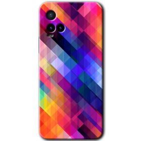 Vivo Y21S Polygon Graident 3 Baskılı Uyumlu Silikon Kılıf