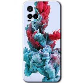 Vivo Y21S Renkli Karışım Baskılı Uyumlu Silikon Kılıf