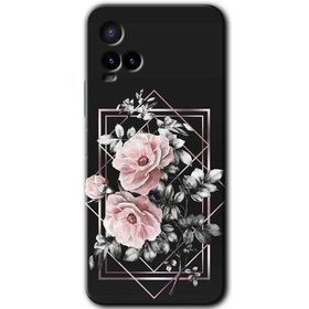 Vivo Y21S Retro Çiçek 1 Baskılı Uyumlu Silikon Kılıf