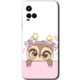 Vivo Y21S Sevimli Baykuş Baskılı Uyumlu Silikon Kılıf