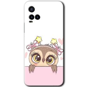 Vivo Y21S Sevimli Baykuş Baskılı Uyumlu Silikon Kılıf