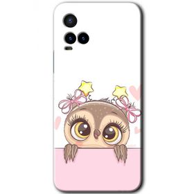 Vivo Y21S Sevimli Baykuş Baskılı Uyumlu Silikon Kılıf