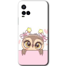 Vivo Y21S Sevimli Kedi 1 Baskılı Uyumlu Silikon Kılıf