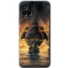 Vivo Y21S Siyah İnci Baskılı Uyumlu Silikon Kılıf
