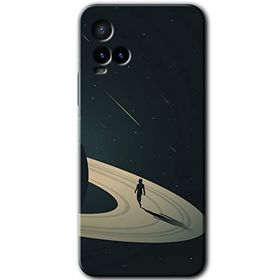 Vivo Y21S Space Planet Baskılı Uyumlu Silikon Kılıf
