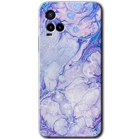 Vivo Y21S Spots Lilac Baskılı Uyumlu Silikon Kılıf