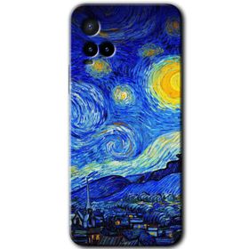 Vivo Y21S Starry Night Baskılı Uyumlu Silikon Kılıf