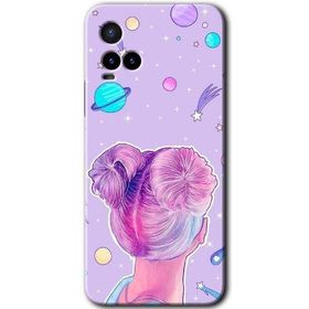 Vivo Y21S Uzaylı Kız Baskılı Uyumlu Silikon Kılıf