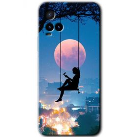 Vivo Y21S Yalnız Kadın Baskılı Uyumlu Silikon Kılıf