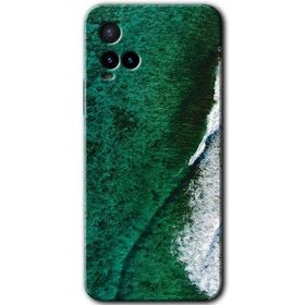 Vivo Y21S Yeşil Okyanus Baskılı Uyumlu Silikon Kılıf