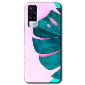 Vivo Y31 2021 3D Yaprak Baskılı Uyumlu Silikon Kılıf