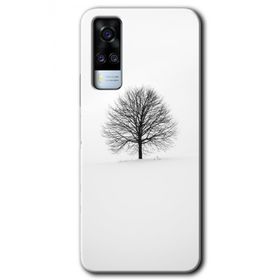 Vivo Y31 2021 Alone Tree Baskılı Uyumlu Silikon Kılıf