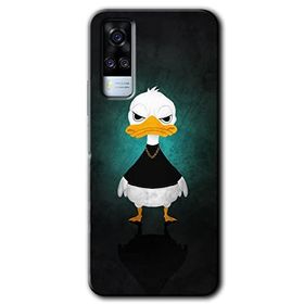 Vivo Y31 2021 Angry Duck Baskılı Uyumlu Silikon Kılıf