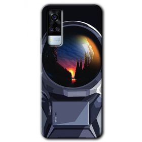 Vivo Y31 2021 Astronot Baskılı Uyumlu Silikon Kılıf