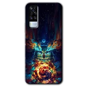 Vivo Y31 2021 Ballı Baykuş Baskılı Uyumlu Silikon Kılıf
